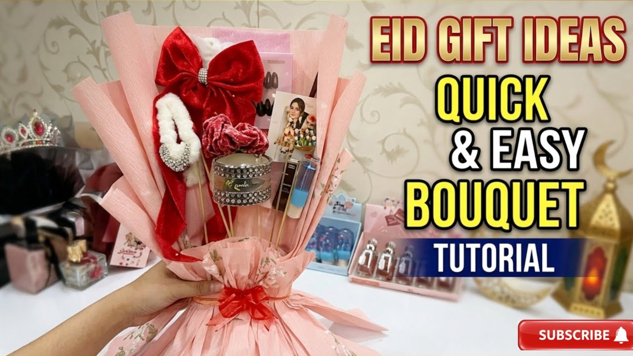 Quick & Easy DIY Eid Bouquet Tutorial 🌙 | Best Eidi Gift Ideas 2026 #diy #giftideas #bouquettutorial