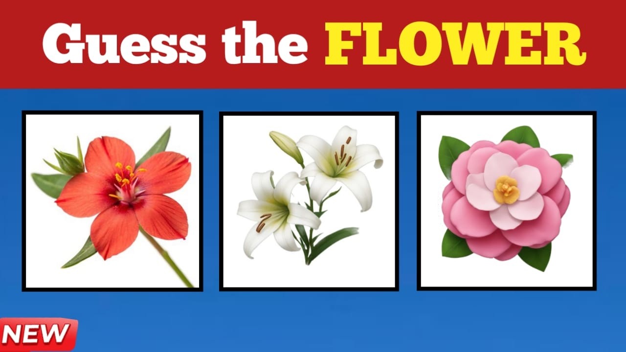 Guess The FLOWER by Emoji 🌷🌺 Can you guess them all?| General knowledge|riddle Game|challenge