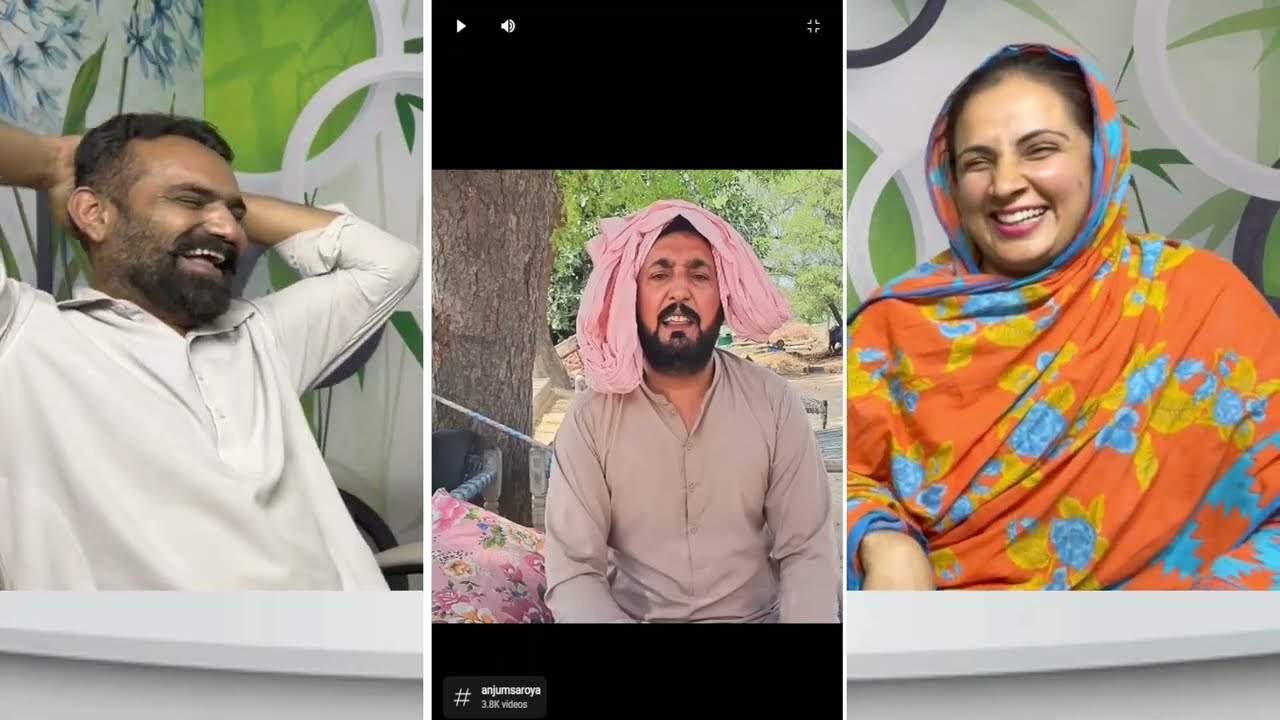Musafar, Ladi Qoom, Ghori ty Chaudary | Anjum Saroya Funny Video || PAKISTANI REACTION