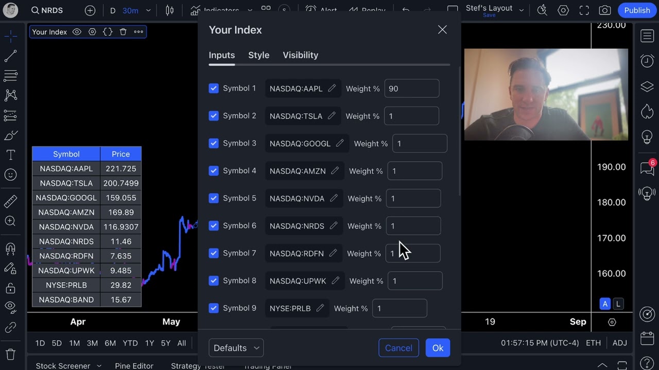 Make Your Own Index for Investing (Track Many Stocks at Once)