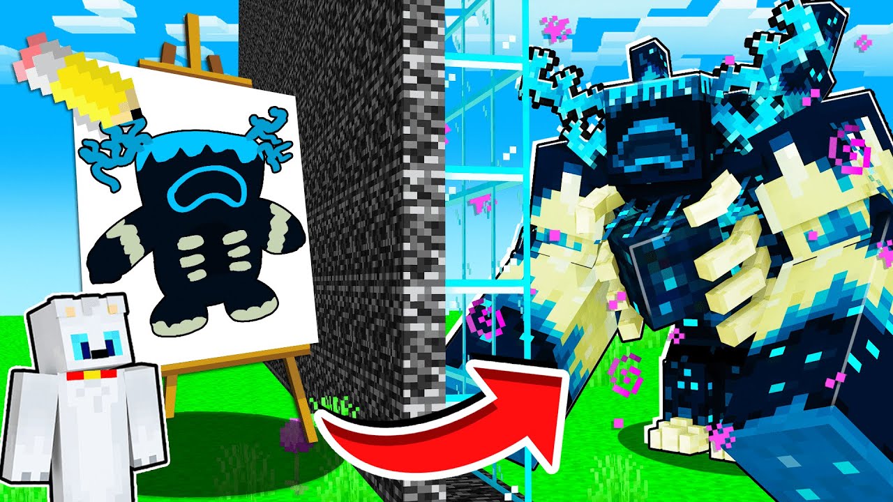 ¡Hice TRAMPA en BATALLA de MOBS DIBUJADOS en MINECRAFT! 😨🎨 Alexy