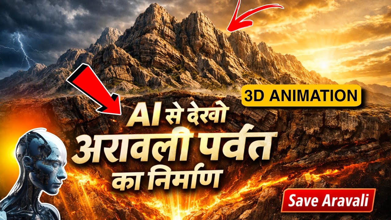 Creation of Aravalli Mountains | Ground Reality Explained | 3D ANIMATION