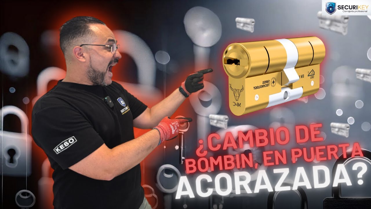 ▶️  ¿Cómo cambiar bombín en una puerta?ACORAZADA l PUERTA Ruiz Lopez ▶️