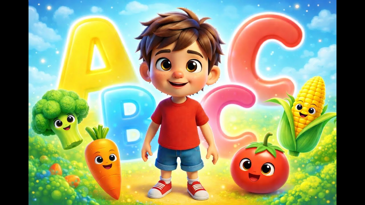 👉 Vegetable Phonics Song A–Z | Learn ABC Sounds with Veggies | Kids Nursery Rhymes