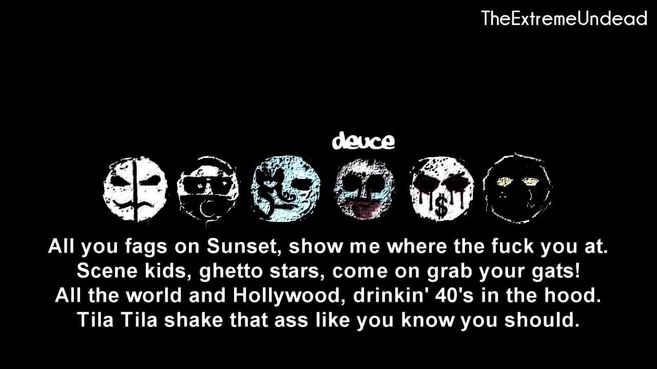 Hollywood Undead - Scene For Dummies [Lyrics Video]