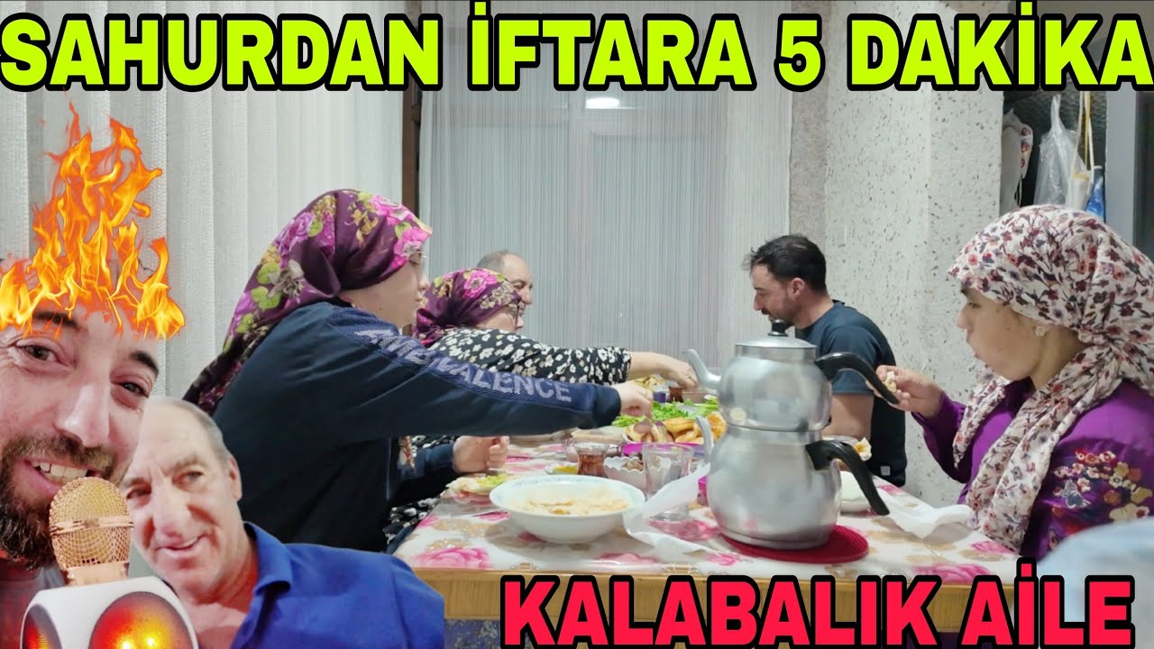 KÖYDE EN KALABALIK SAHUR SOFRASI BİZİM..5 DAKİKADA GEÇTİ.KAPI KAPI GEZİYORUZ