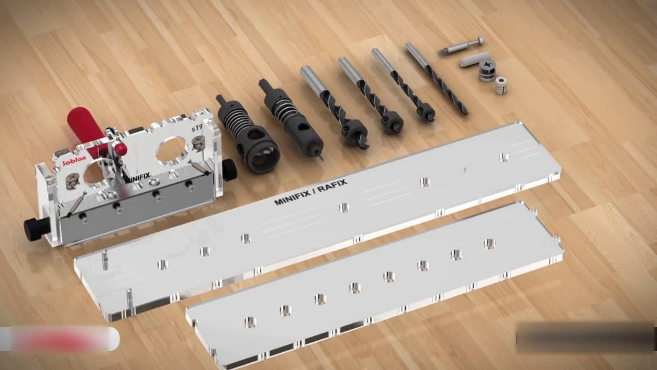 Minifix & Shelving & Dowel Connection Jig Template
