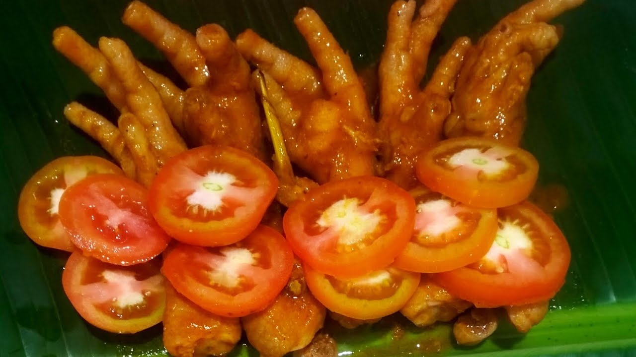 Ceker Ayam bumbu kuning, Tomat, Jengkol Muda