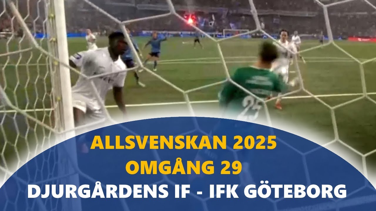 Allsvenskan 2025 - Omgång 29: Djurgårdens IF - IFK Göteborg