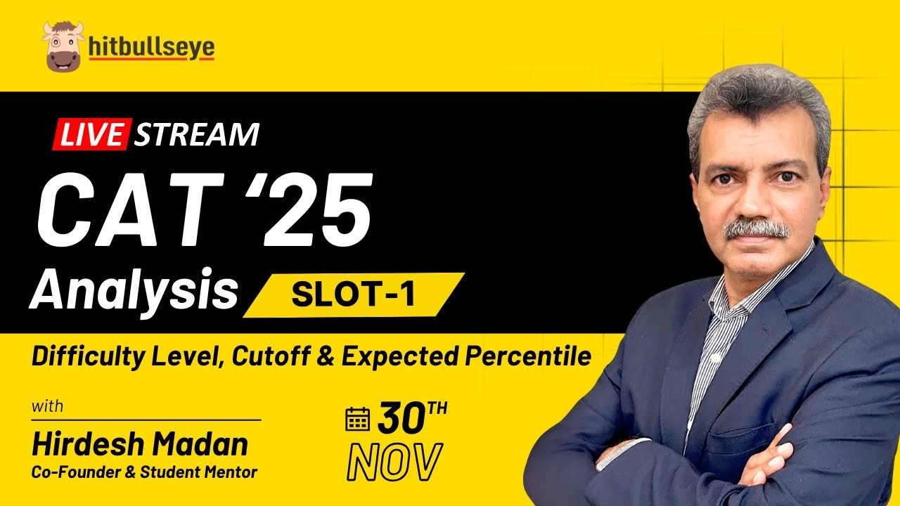 CAT 2025 Analysis | Check Slot 1 Paper Analysis
