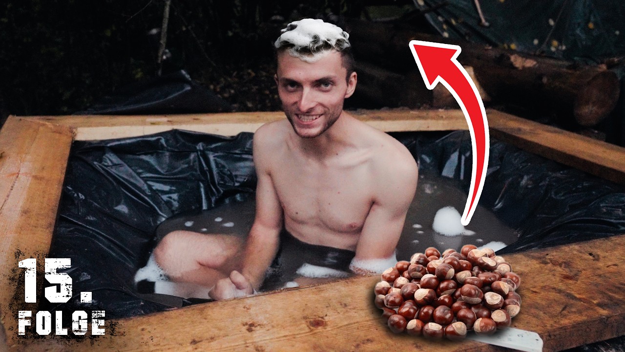 Ich mache SURVIVAL SHAMPOO aus der Natur - werde ich davon sauber? | Tag 15/100 autark