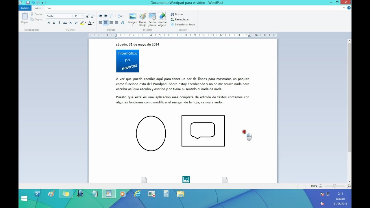 Windows 8 - Aprende WordPad en menos de 15 minutos