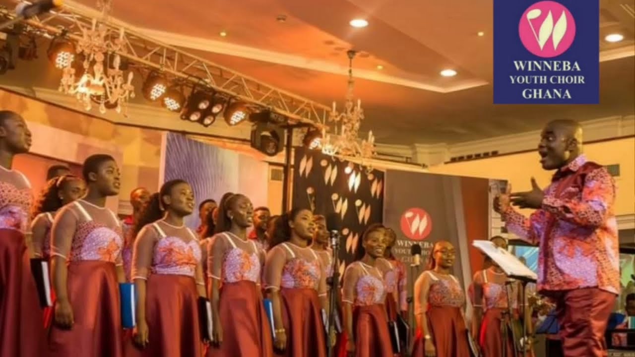Rejoice,the Lord is king👑MHB 247 Winneba youth choir