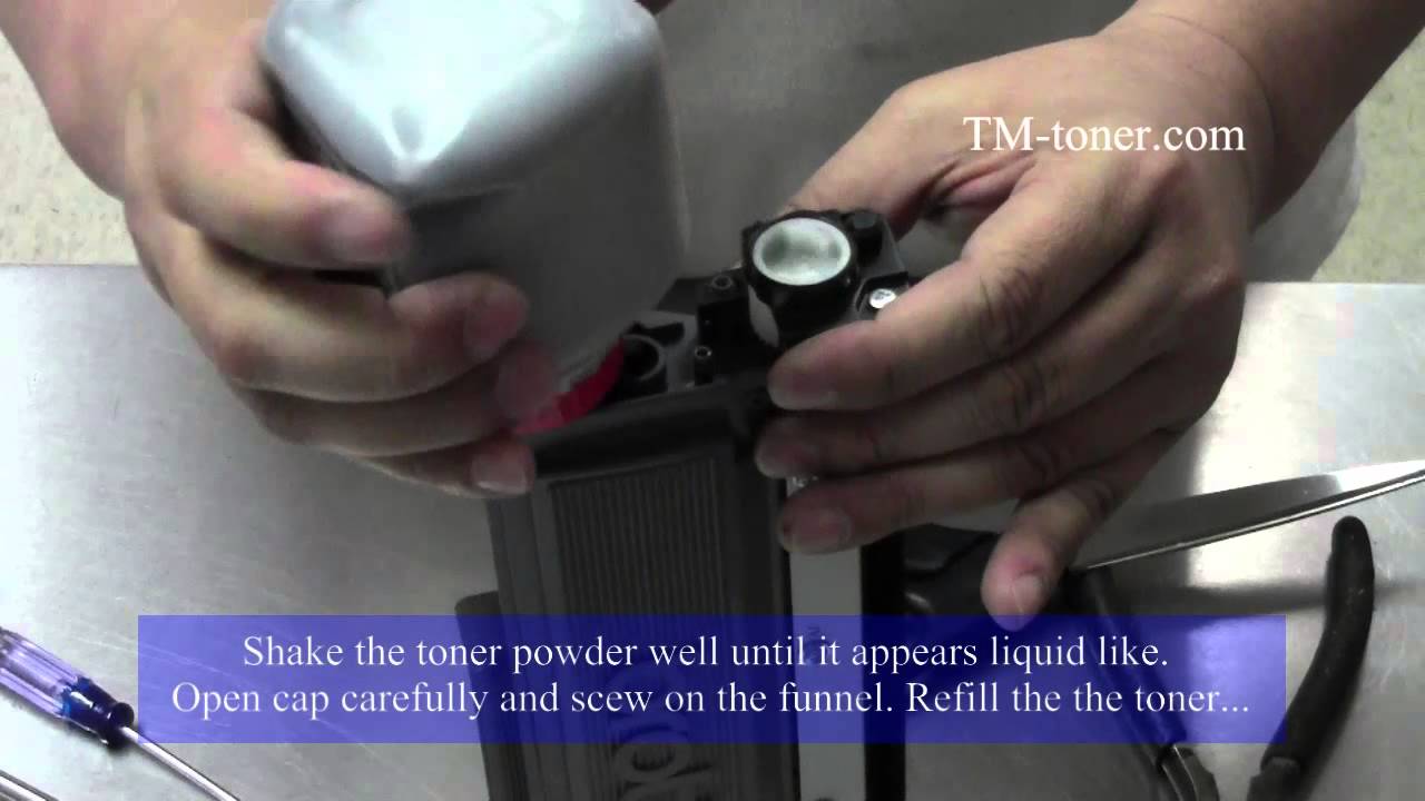 How to refill reset Brother TN-630, TN-660 Toner cartridge