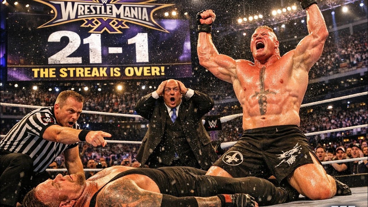 21-1… The Night The Streak DIED 💀The Most Shocking Moment in WWE History#wwe #viral #trending #ps5