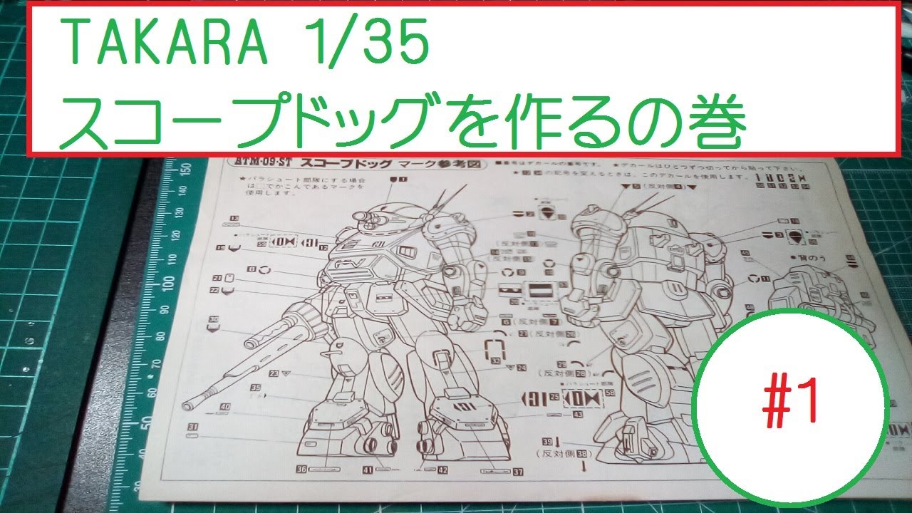 TAKARA 1/35  スコープドッグを作るの巻　＃１
