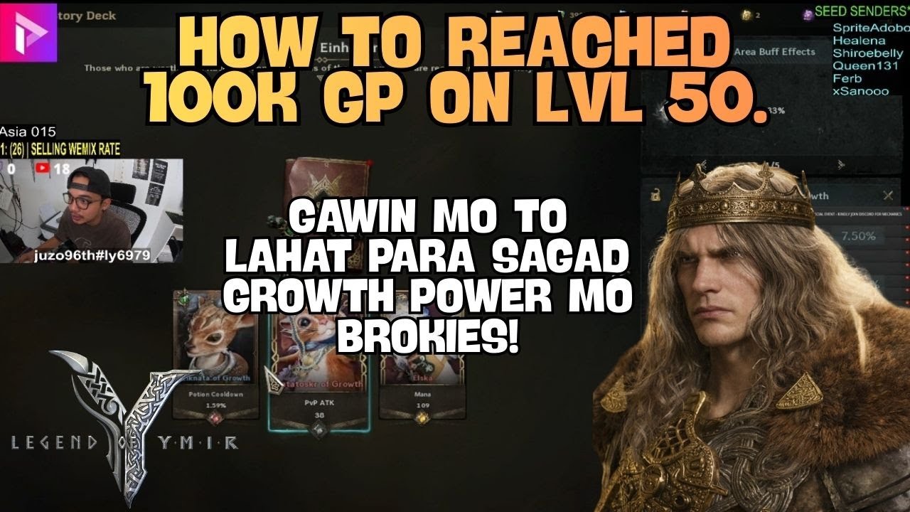 LEGEND OF YMIR : HOW TO REACHED 100K GP FAST! EXPLAINED (TAGALOG)