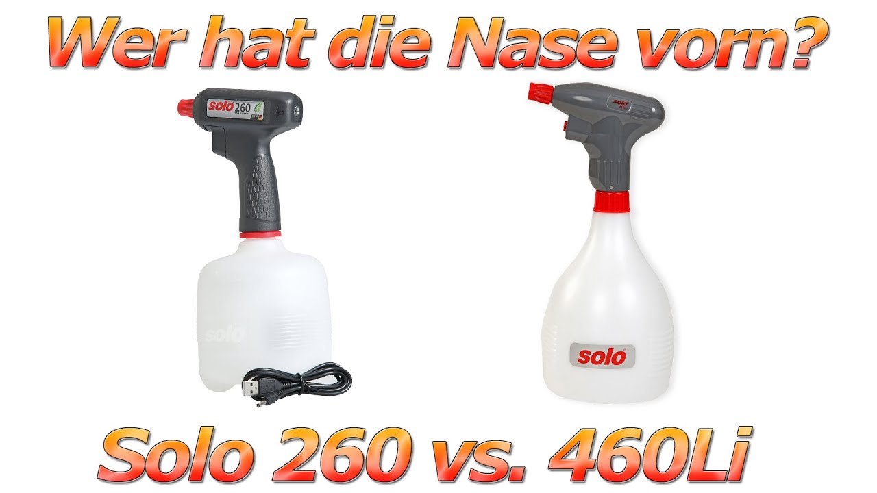 SOLO Akku Handspritze 260 vs. Die SOLO 460 Li Akku-Sprüher - Unterschiede und Leistungsvergleich