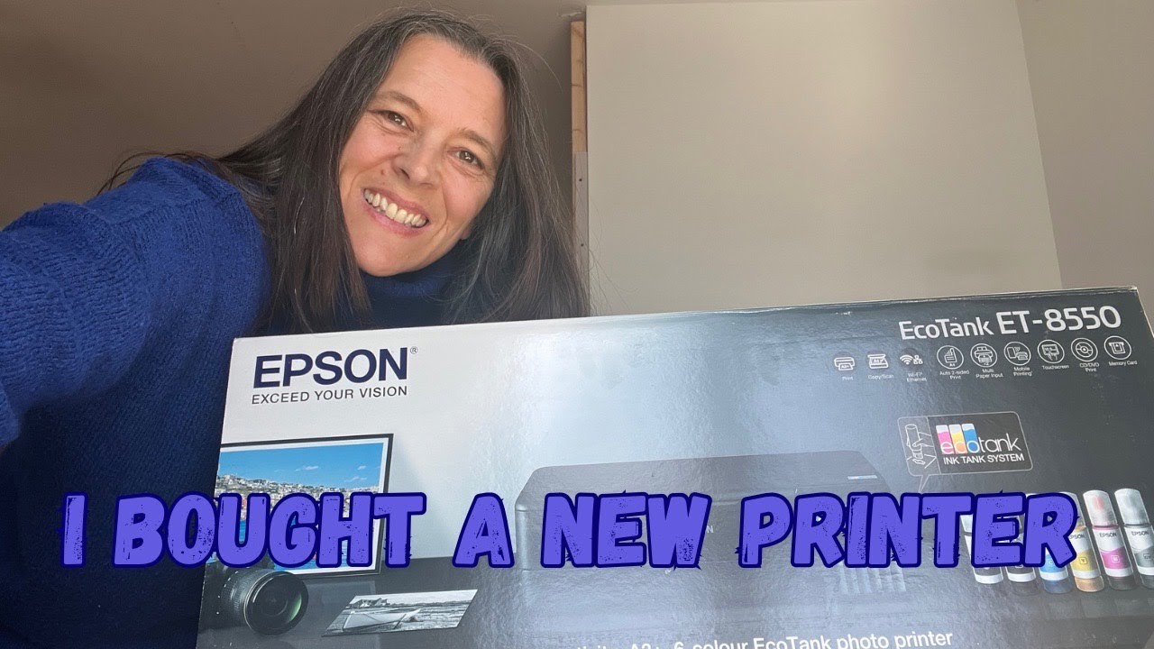 New Epson ET8550 Printer for my Small Art Business, Printer setup and First Impressions