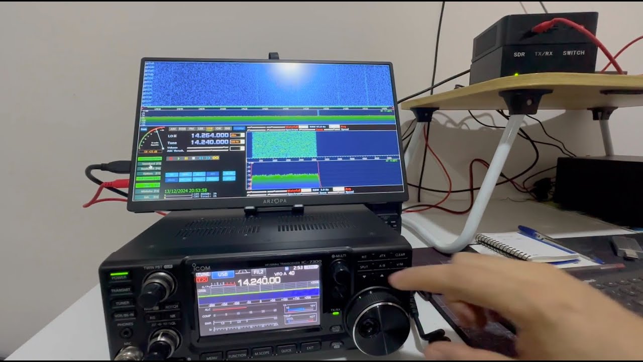 Configurando un Panadapter externo al ICOM 7300 - Airspy HF+ Discovery