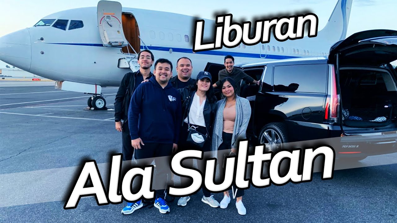 Pergi ke amerika naik private jet sultan
