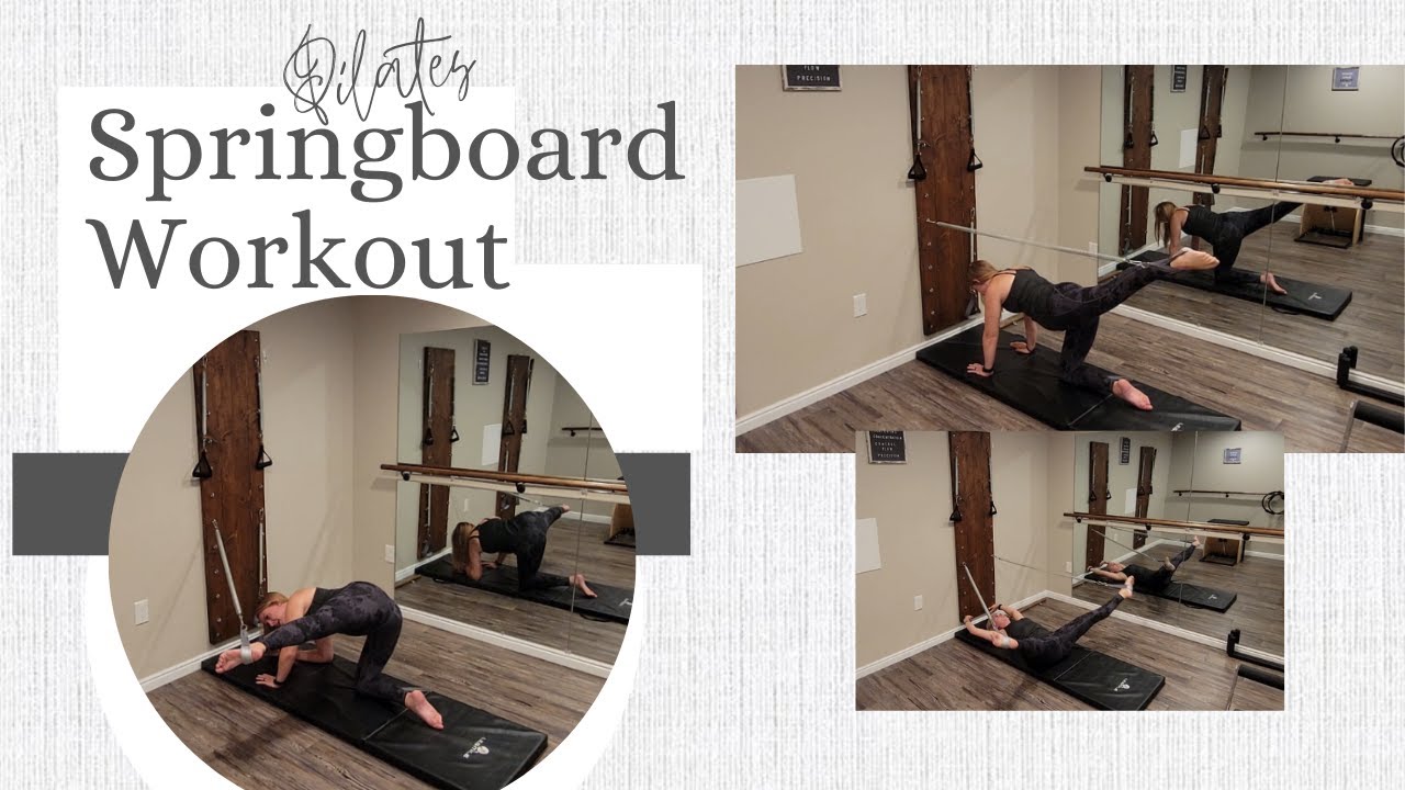 Pilates Springboard Workout: Quadruped Work + Feet in Straps