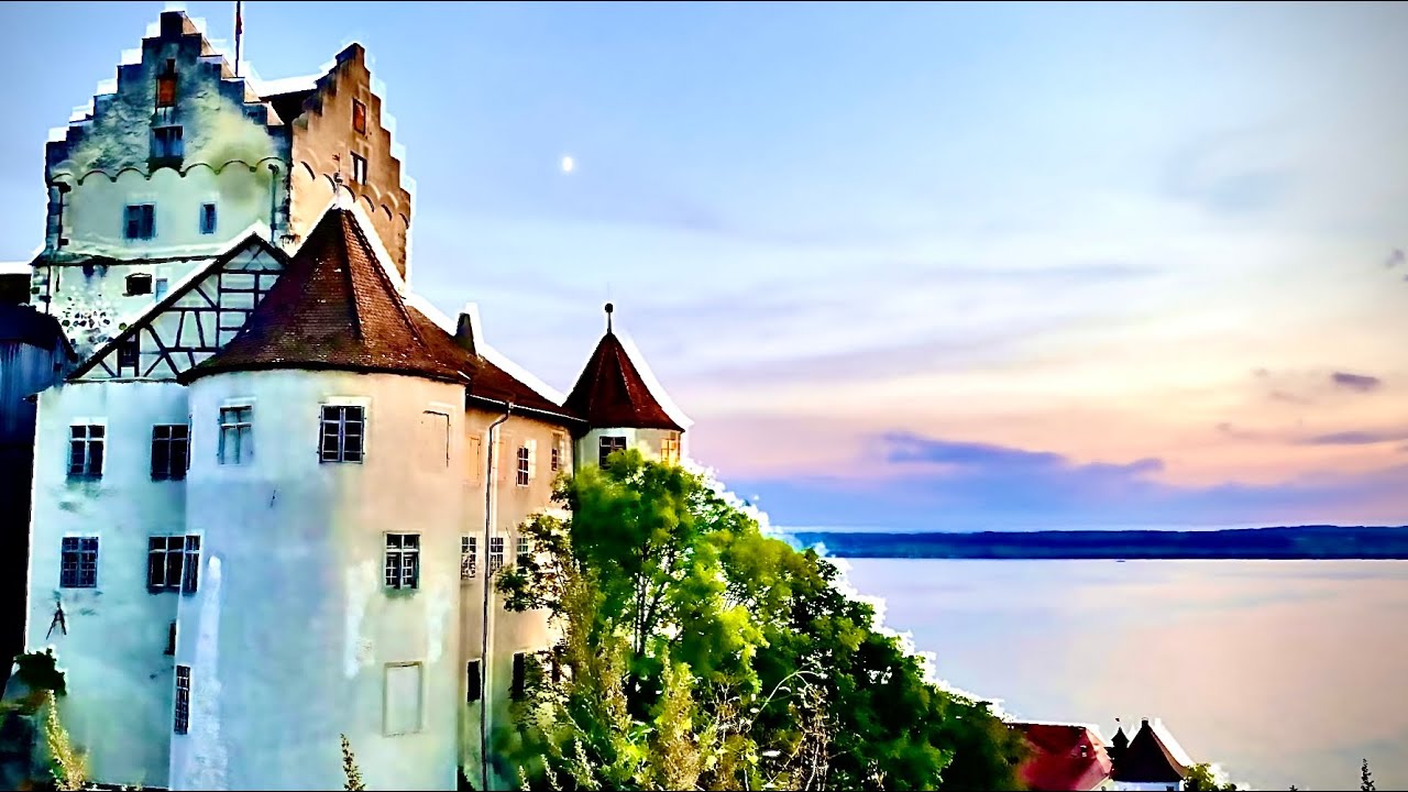 Meersburg Urlaub am Bodensee Baden-W&uuml;rttemberg Germany 4K