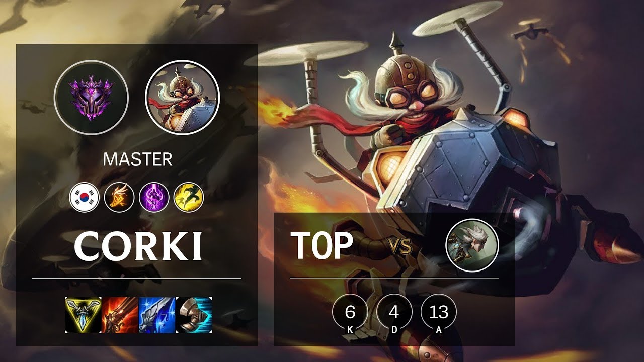 Corki Top vs Camille - KR Master Patch 10.10