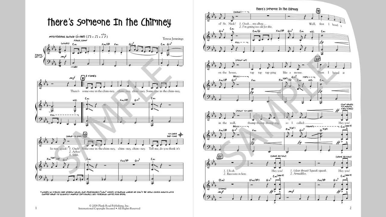 There's Someone In The Chimney - MusicK8.com Singles Reproducible Kit