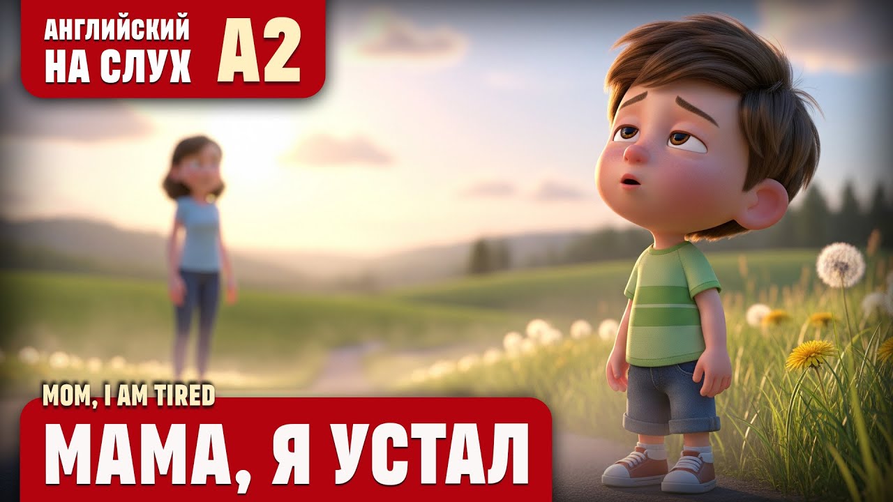 Мама, я устал. Весёлый рассказ (уровень А2). Английский на слух.