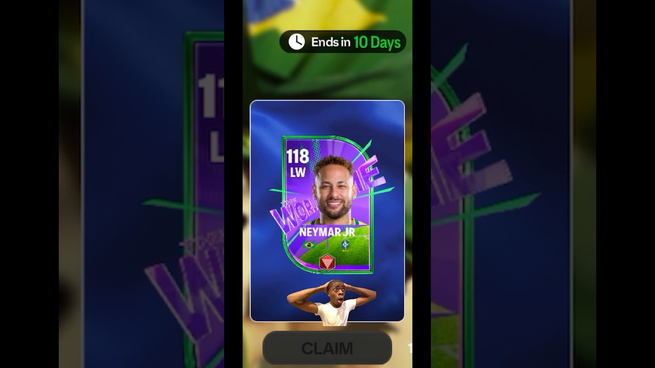 Finally, 🇧🇷NEYMAR JR's card ￼guys in fc Mobile #fcmobile #eafc26 #fifa #shorts #neymar