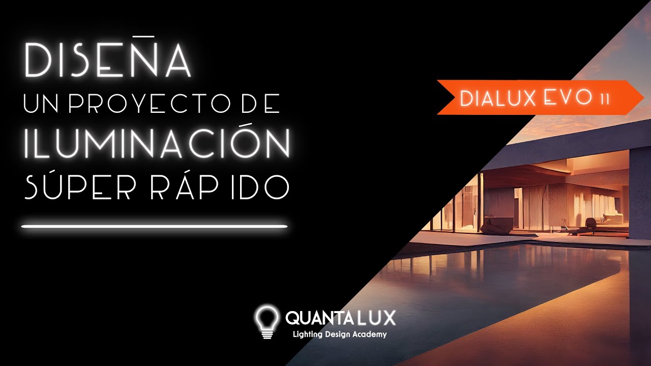 Diseña un proyecto de iluminación tutorial super rápido con Dialux evo 11 o Dx