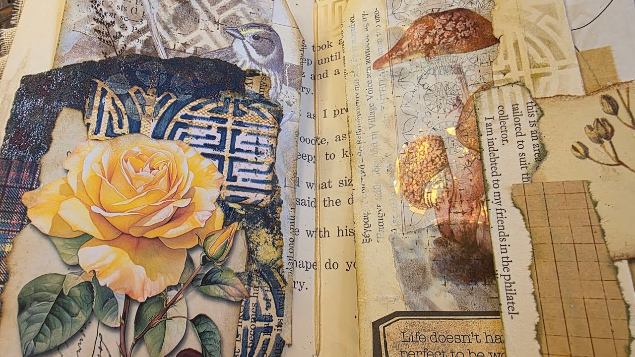 grungy nature journal 