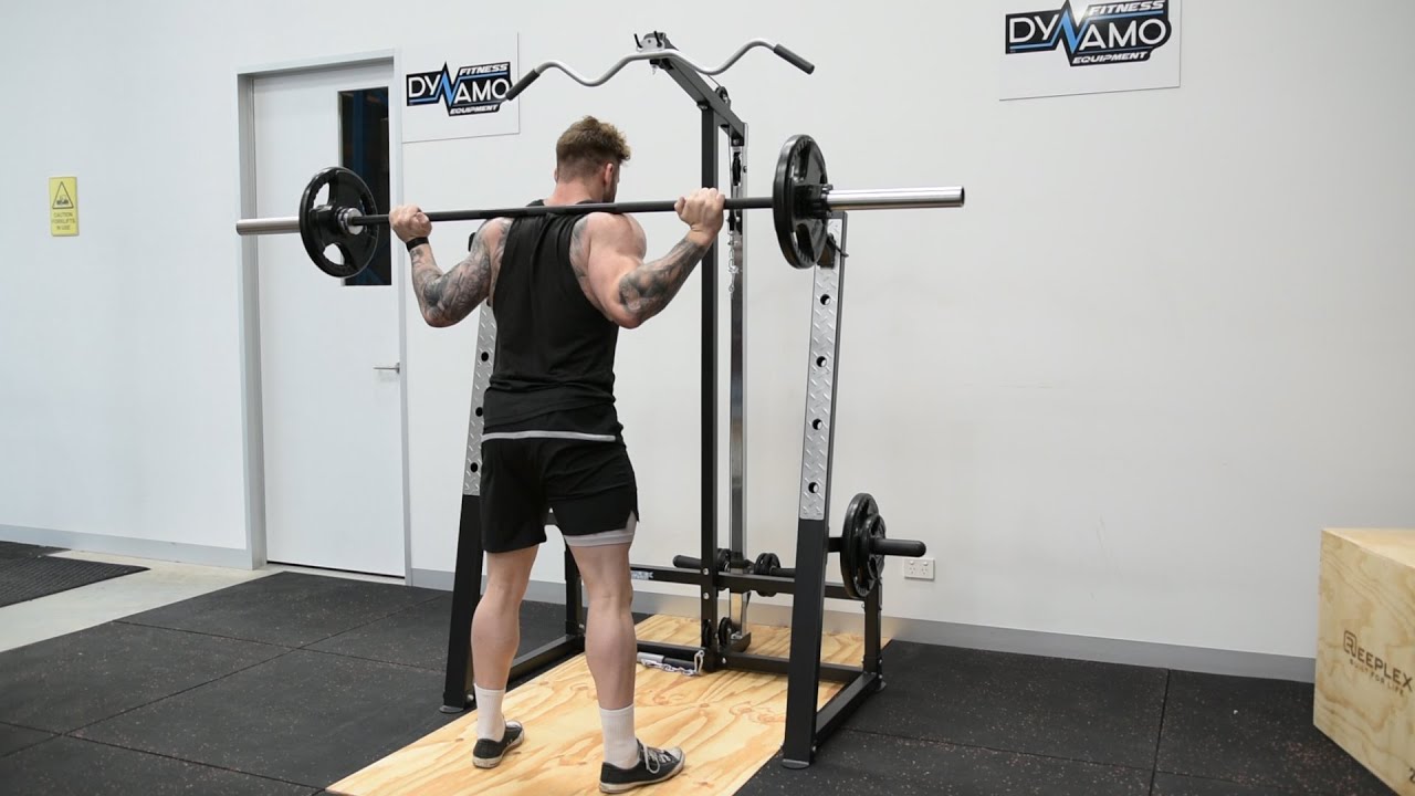 Bench Press  / Squat Rack with Lat Pulldown Exercise Video | Impact Fitness IMPCR90 Bench Press