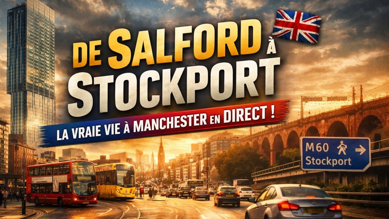 De Salford à Stockport : La vraie vie à Manchester en direct ! 🇬🇧