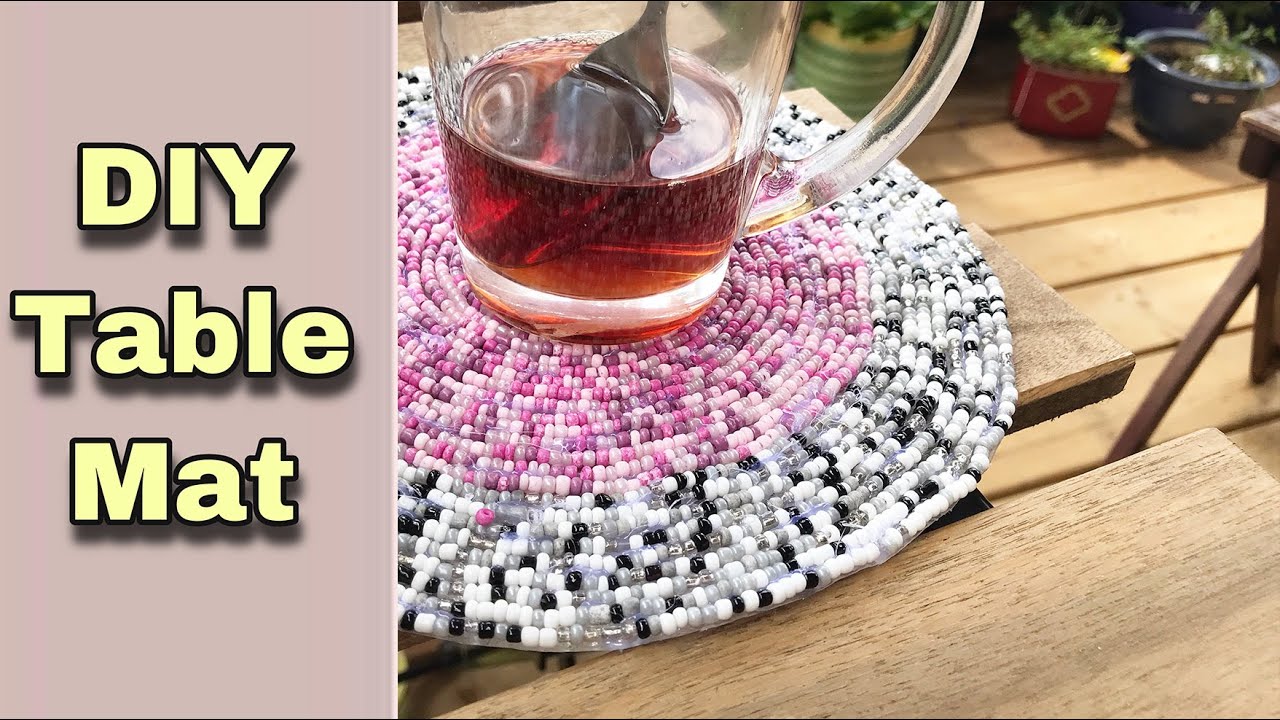 DIY Table Mat l DIY Beaded Mat