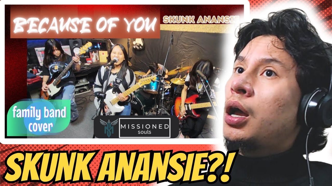 ARTIST REACTION | Because of You by Skunk Anansie | Missioned Souls - family band studio cover