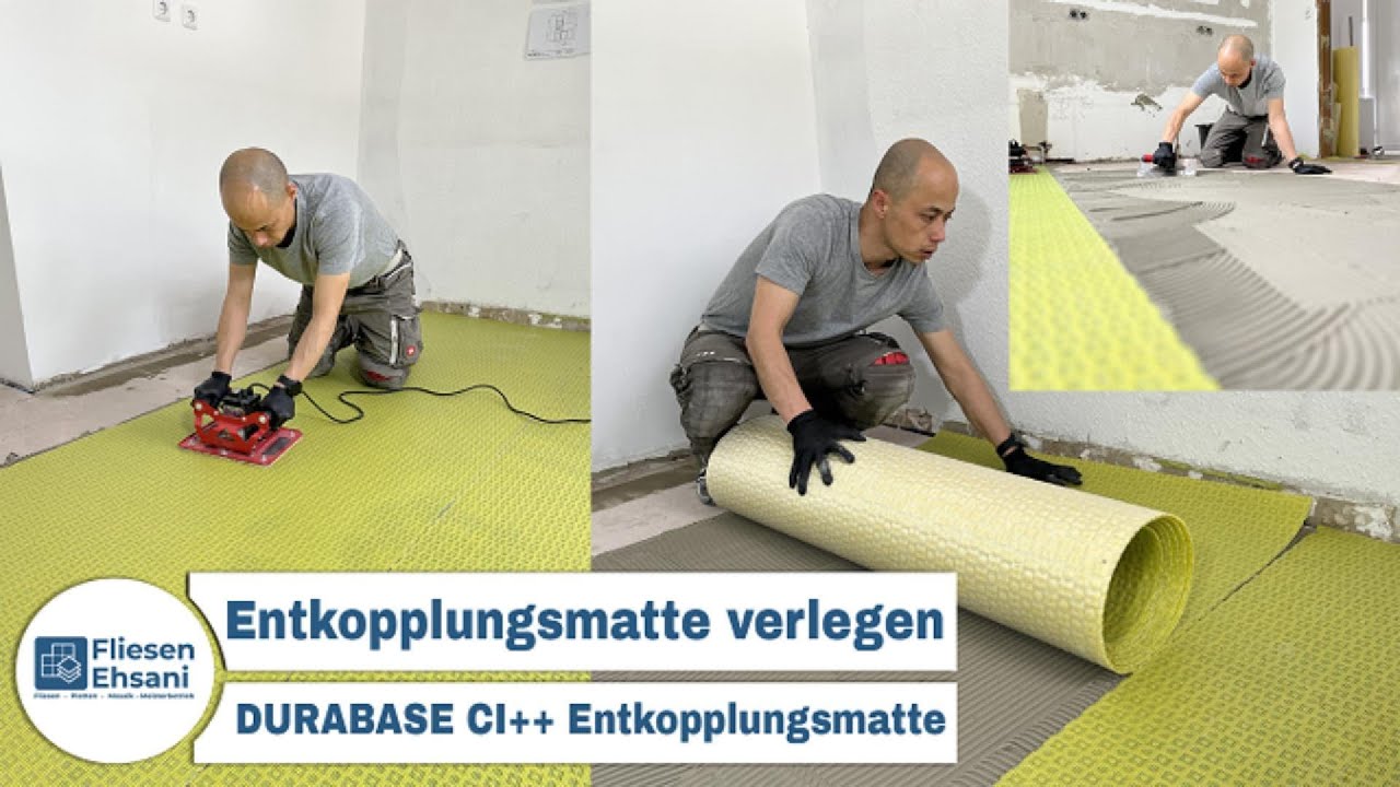 Entkopplungsmatte verlegen
