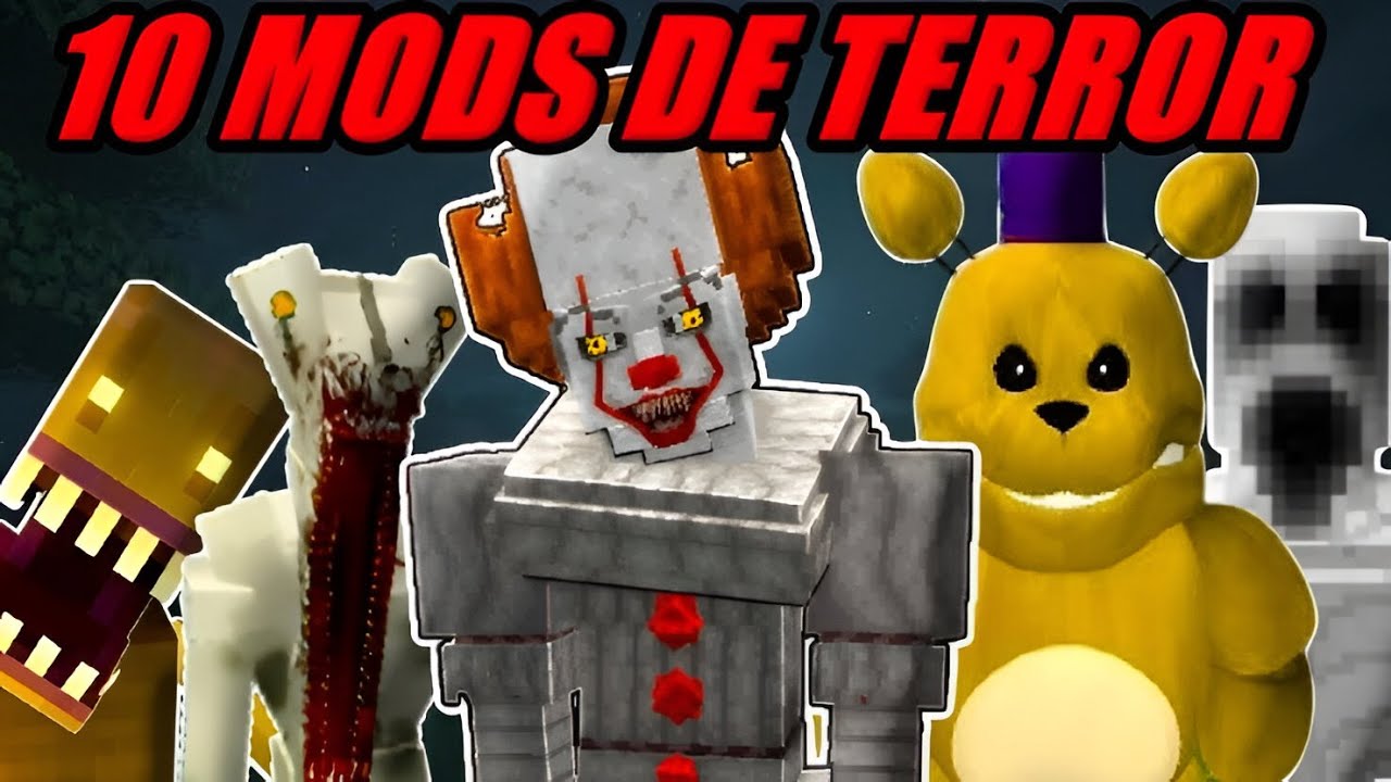TOP 10 MEJORES MODS DE TERROR PARA MINECRAFT BEDROCK 1.21