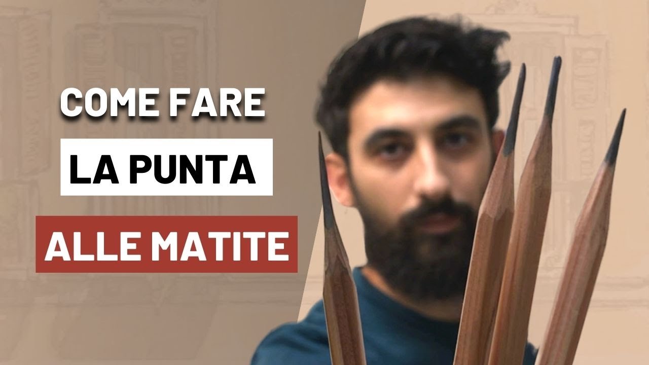 Come fare la punta alle matite da disegno con il taglierino