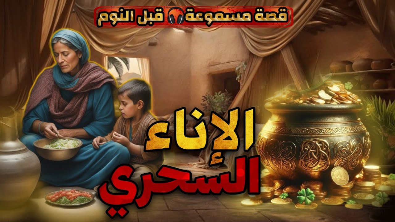 قصة الإناء السحري،قصة مسموعة قبل النوم معبرة جدا،أريحوا أعينكم و أنصتوا بقلوبكم،صوت الحكايات