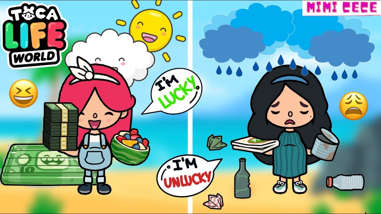 Mang Bầu MAY MẮN 🌟 vs. Mang Bầu XUI XẺO 💨 | LUCKY Pregnant vs. UNLUCKY Pregnant in Tocaworld 🌍