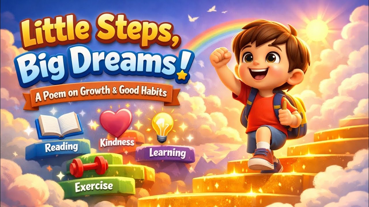 Little Steps Every Day: A Poem About Growth and Good Habits