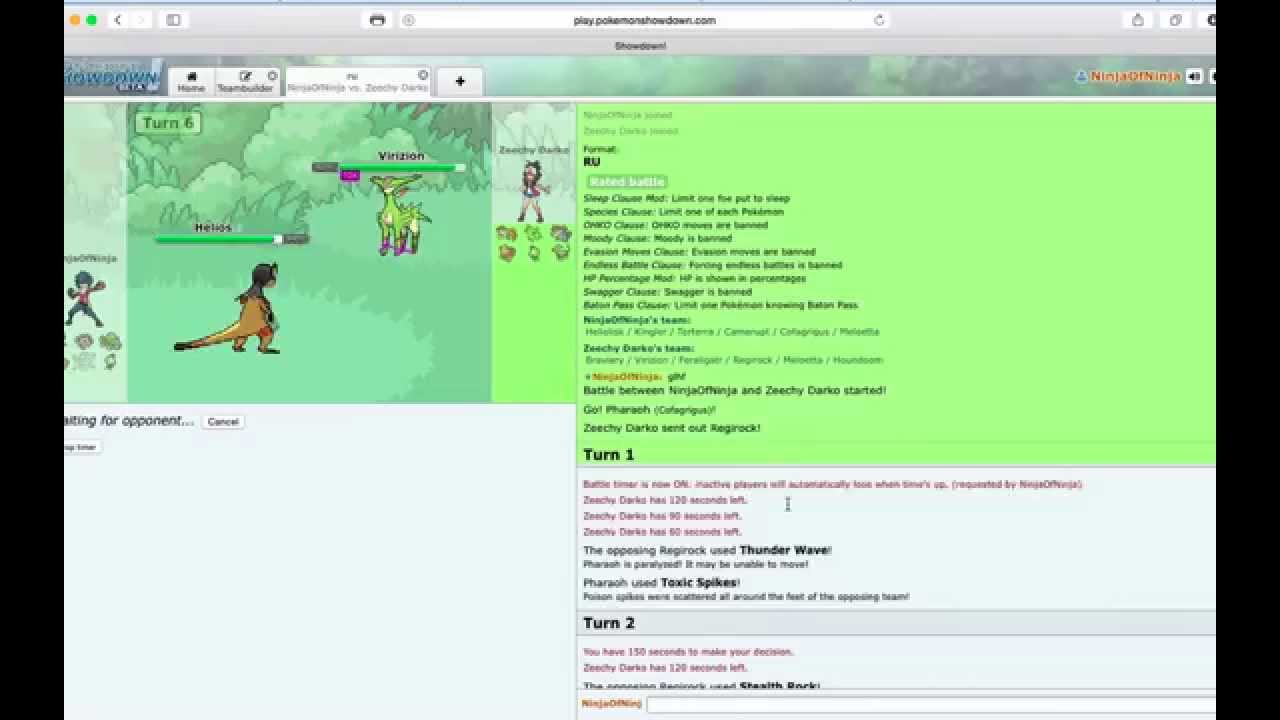 Pokémon Showdown!: [RU] Teambuilding and Battle!
