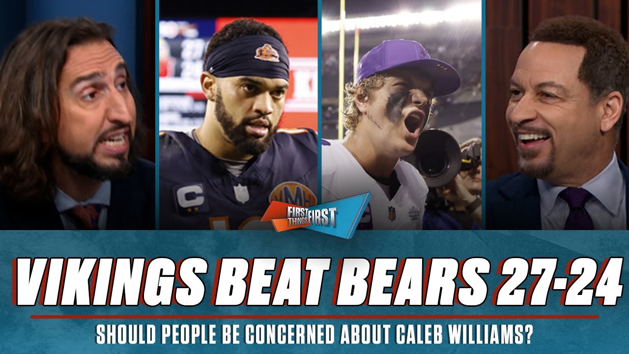‘Much worse’ feeling about Caleb Williams following Bears’ loss to Vikings | FIRST THINGS FIRST