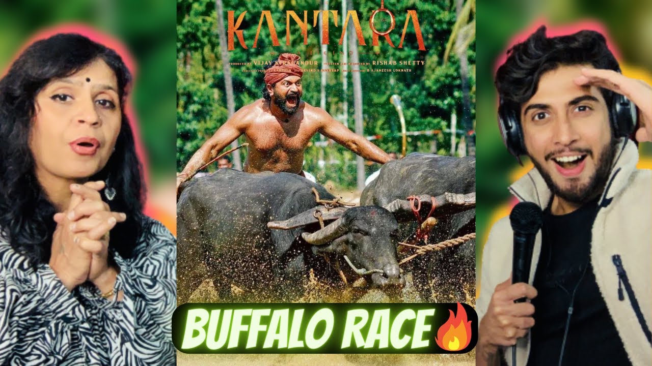 Kantara Movie Buffalo Racec Scene Reaction with Mom | Rishab Shetty | Hombale Films