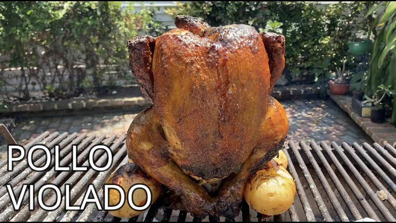 Pollo Violado o Sentado a la Mostaza a las Brasas, riquísimo.