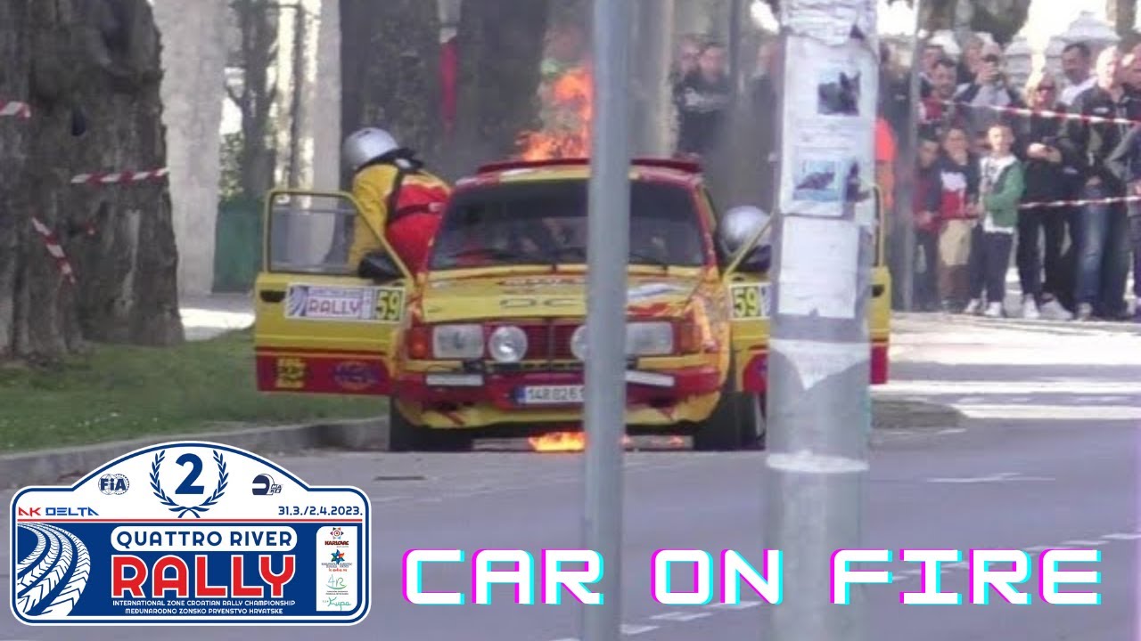 2. Quattro River Rally 2023 | CAR ON FIRE & Action