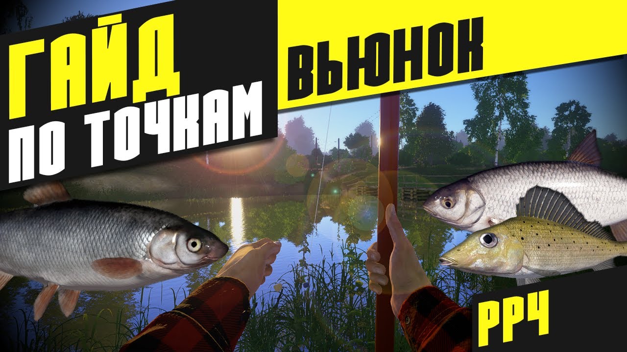 Гайд по точкам на Вьюнке - Русская рыбалка 4 [РР4]