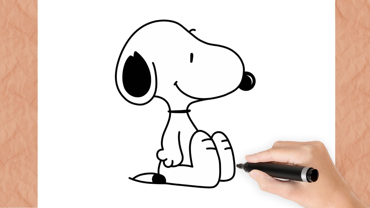 Como Desenhar o SNOOPY I Passo a Passo I Fácil